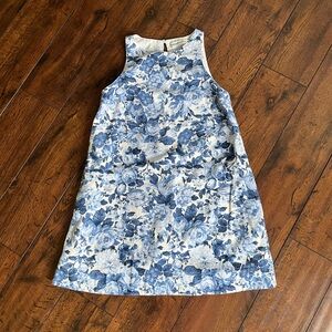 Abercrombie & Fitch Blue and White A-Line Shift Dress
